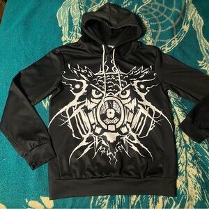 Owl Gas Mask Hoodie NEW S Double Sided